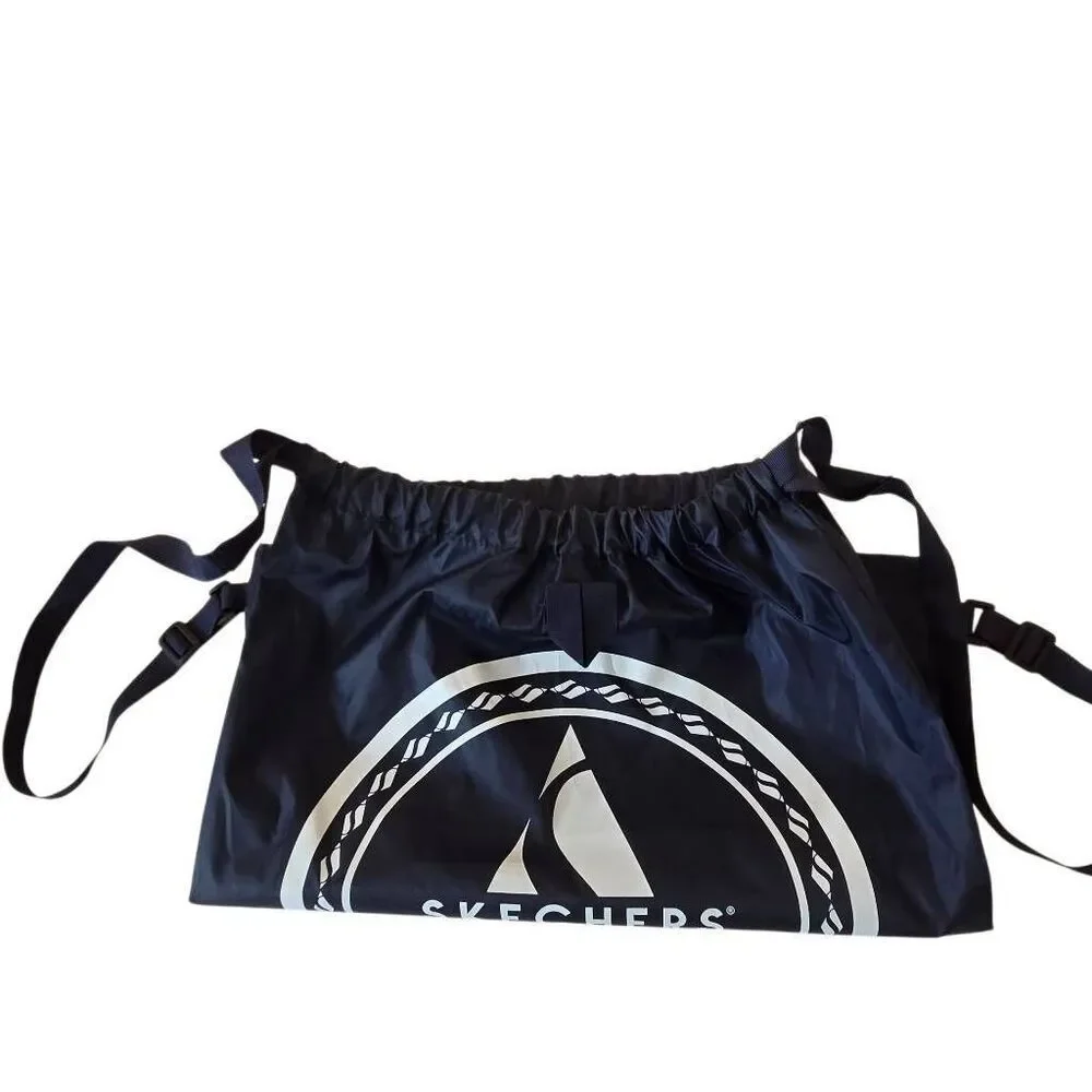Skechers Navy Blue Nylon Drawstring Tote Bag